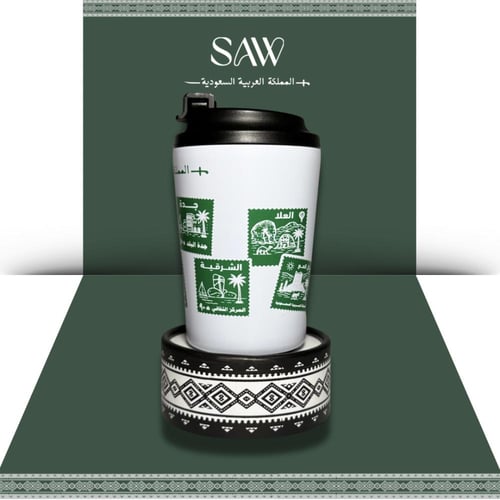 مق طوابع الوطن 8oz - ابيض