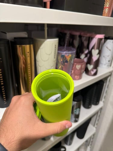 كوب ستاربكس اخضر بلاستيك