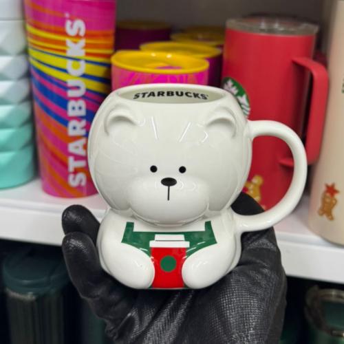 ستاربكس -كوب سيراميك دب ابيض شتوي