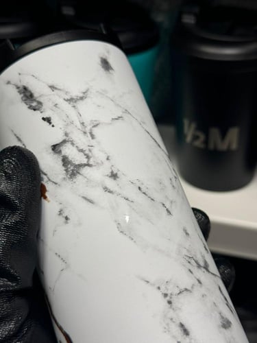 خذها زي ما هي - مق ستاربكس رخامي ابيض