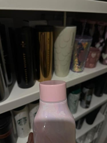 مطارة ستاربكس وردي مموج ( متضرر من الشحن - يوجد صو...