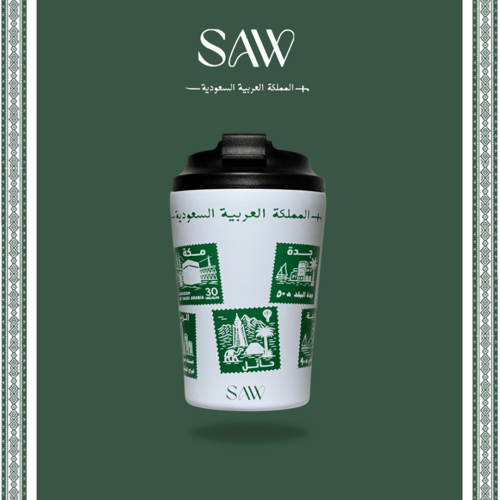 مق طوابع الوطن 12oz - ابيض