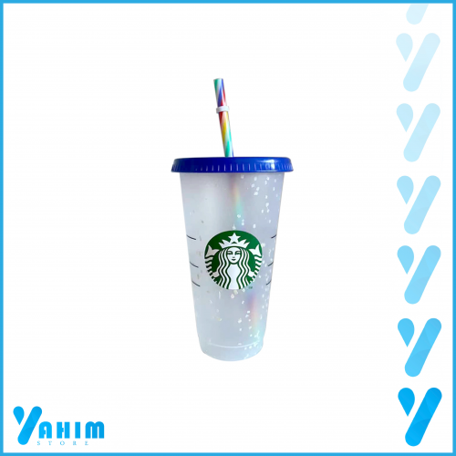 كوب ستاربكس سحري - ازرق غامق 710 مل