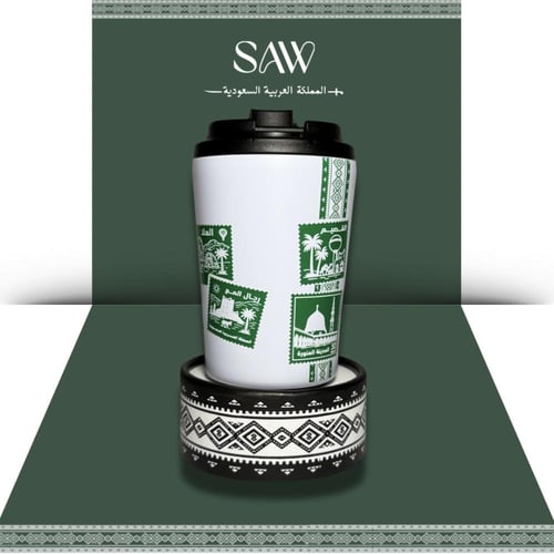 مق طوابع الوطن 8oz - ابيض