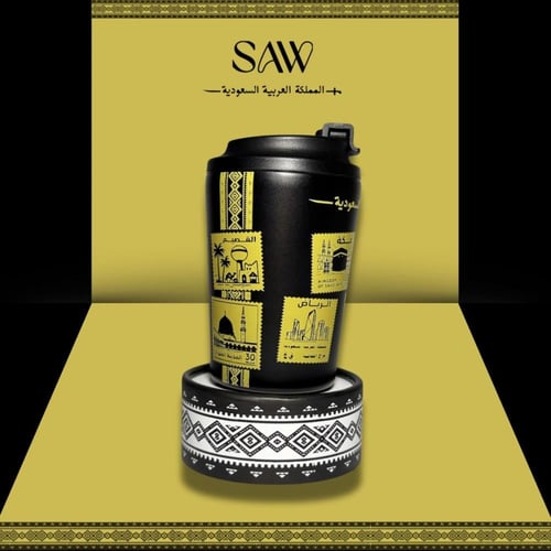 مق طوابع الوطن 8oz - اسود