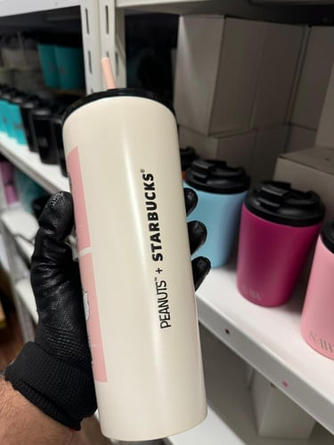 مق starbucks x peanuts وردي بارد ( ماستر كوالتي )