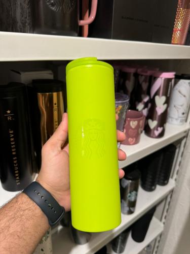 كوب ستاربكس اخضر بلاستيك