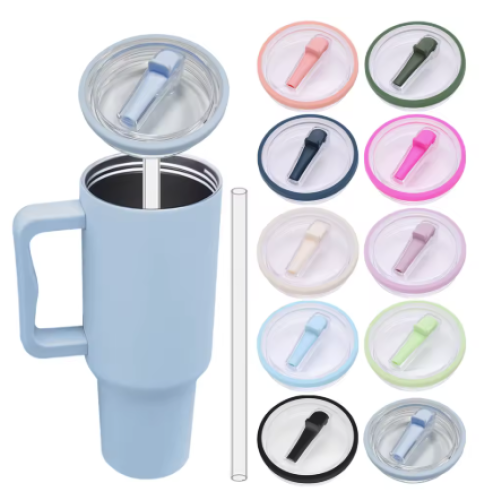 غطاء لكوب ستانلي بشفاط - اللوان متعدده - حبه وحده