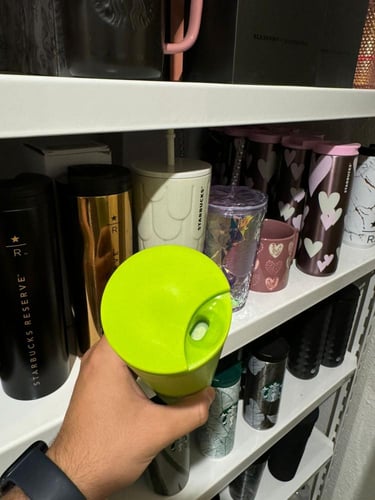 كوب ستاربكس اخضر بلاستيك