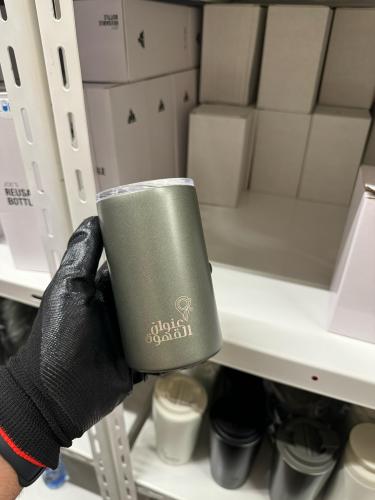 مق عنوان القهوه غطاء شفاف - رصاصي