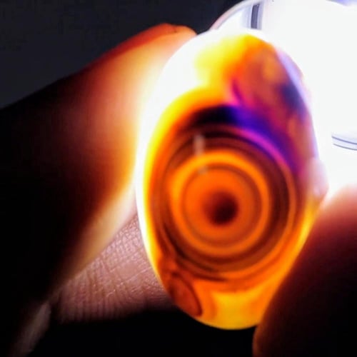 حجر عقيق سليماني هندي طبيعي لون مميز عين حمراء من...