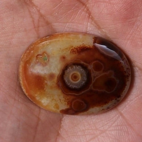 حجر عقيق سليماني هندي طبيعي فلور نوادر حجم راهي