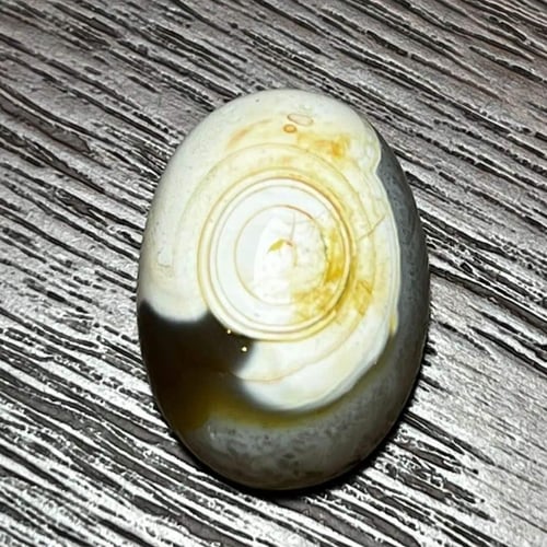 حجر عقيق سليماني هندي طبيعي مطوق أبيض نوادر