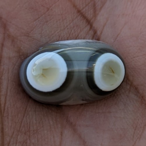 حجر عقيق سليماني هندي طبيعي عينين نوادر