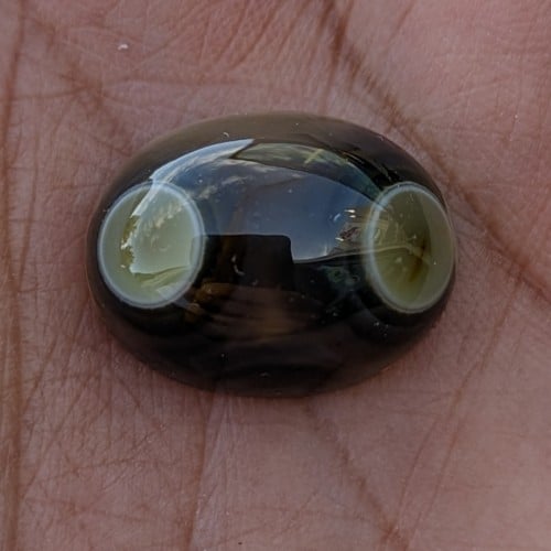 حجر عقيق سليماني هندي طبيعي عينين نوادر