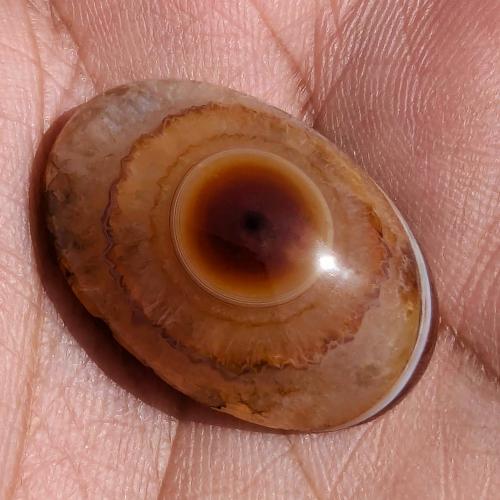 حجر عقيق سليماني هندي طبيعي عين حمراء فلور