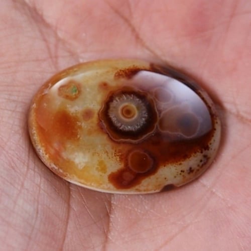 حجر عقيق سليماني هندي طبيعي فلور نوادر حجم راهي