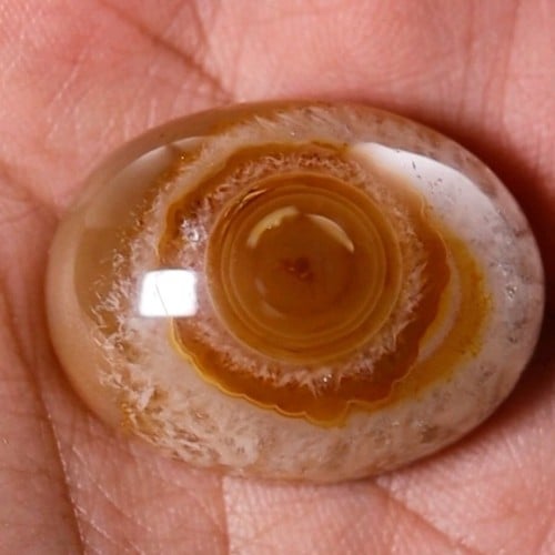 حجر عقيق سليماني هندي طبيعي عين نوادر برموش بني