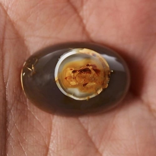 حجر عقيق سليماني هندي طبيعي بافوري