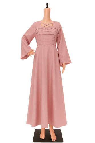 فستان طبقات كسرات الصدر