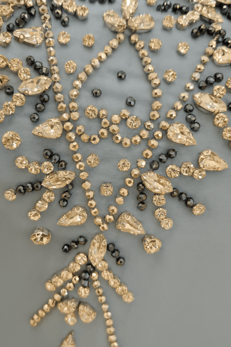 قفطان شك شيفون بحزام داخلي