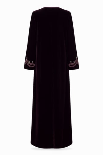 جلابيه مخمل شك مطرز