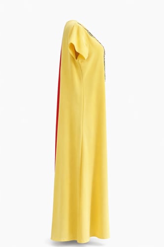 فستان بقصّة مستقيمة مع شك ورد