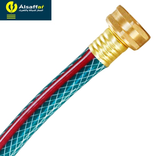 لي ماء توصيلة 1.5 متر 3/4 بوصة اخضر كريستال برؤوس