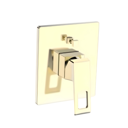 لوحة خلاط دش 2 خط مخفي ذهبي BRONZO