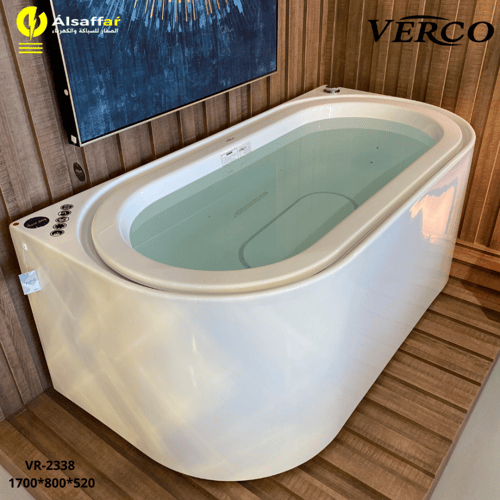 جاكوزي فيركو فاخر شلال ابيض مقاس VERCO 170*85 cm