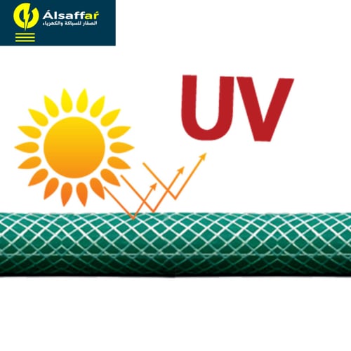 لي ماء توصيلة 1.5 متر 3/4 بوصة اخضر كريستال برؤوس