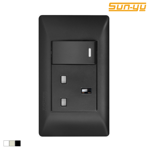 فيش+مفتاح 16 امبير أبيض SUNYU6