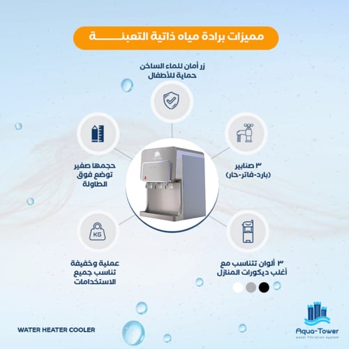 برادة مياه AQUA TOWER لون ذهبي
