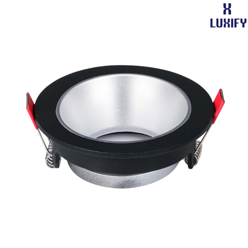 فريم مانع للتوهج 7 سم فضي إطار أسود LUXIFY