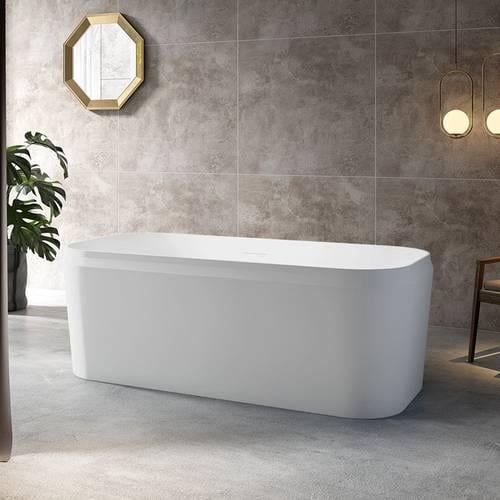 بانيو ديكور ابيض فيركو (L) مستطيل مقاس VERCO 170X7...