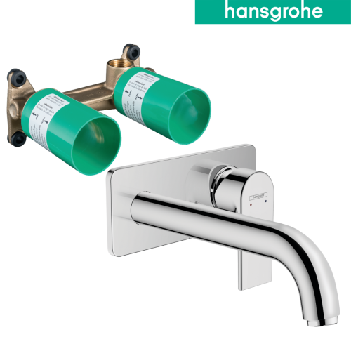 طقم خلاط مغسلة مخفي هانس جروهي 71578000 V.Shape