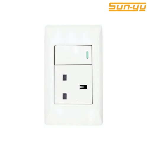 فيش+مفتاح 16 امبير أبيض SUNYU6