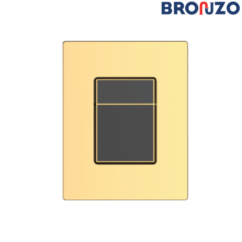 ضغطة سيفون جروهي ذهبي-أسود مربع