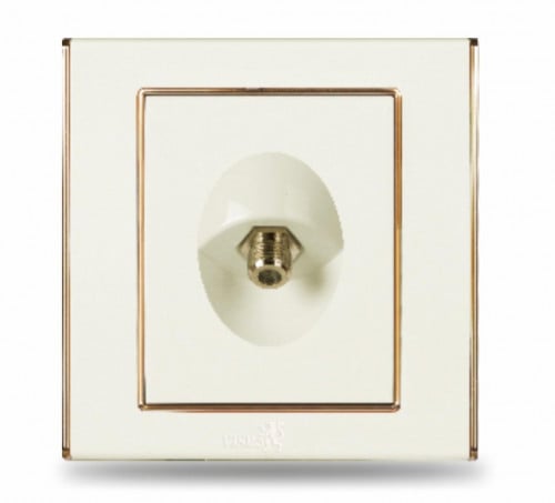 فيش دش مفرد لؤلؤي/ذهبي 7*7 V3