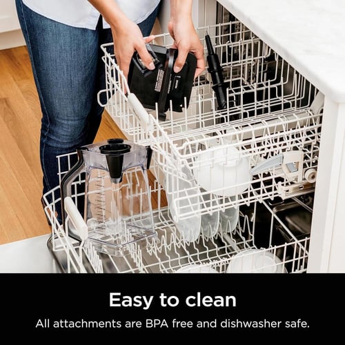 نينجا، خلاط، 1200 وات، 3 سرعات، أسود/فضي