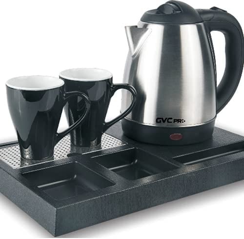 جي في سي برو غلايه ماء الفنادق 1.5 لتر ، بكوبين اض...