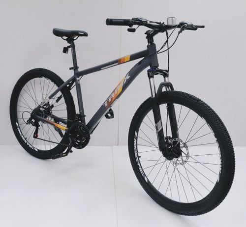دراجة هوائية ترينكس رصاصي و برتقالي ( مقاس 27.50)