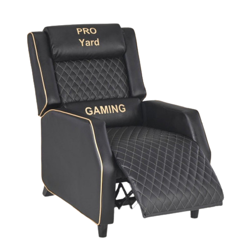 كرسي قيمنق للاحجام الكبيرة #اسود باذهبي