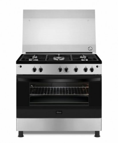 فرن غاز جيبسون 60×90 سم 5 عيون سطح اسود وجه استيل...