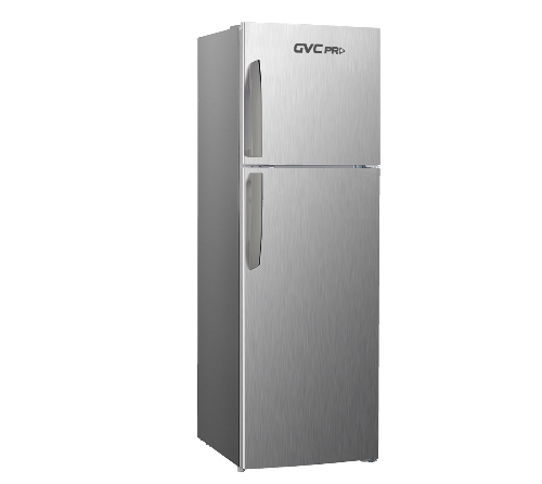 جي في سي برو ثلاجة و فريزر علوي ، 7 قدم، فضي