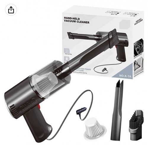 Electric car vacuum cleaner - small portable handheld electric vacuum cleaner