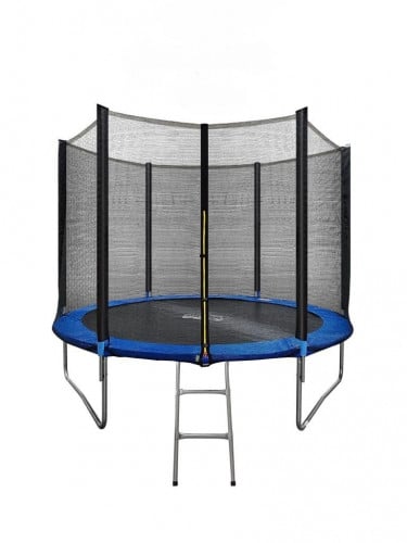 Trampoline with safety net for children, 12 feet s...