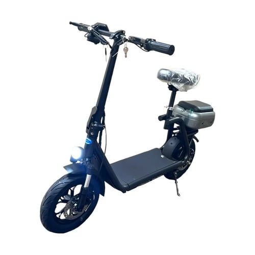 سكوتر كهربائي 48فولت بكرسي ومقعد خلفي مع شنطه