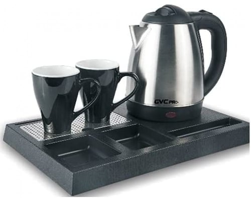 جي في سي برو غلايه ماء الفنادق 1.5 لتر ، بكوبين اض...