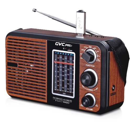 جي في سي برو راديو GVC-1702 متنقل ،USB
